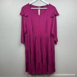 Peplum Semi Sheer Lilac Camisole Womens Size Medium